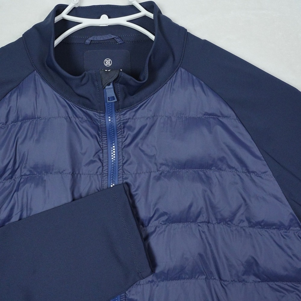 G/FORE Mens Hybrid Puffer Jacket Navy Blue XXL Quilted Full‎ Zip Golf Jacket